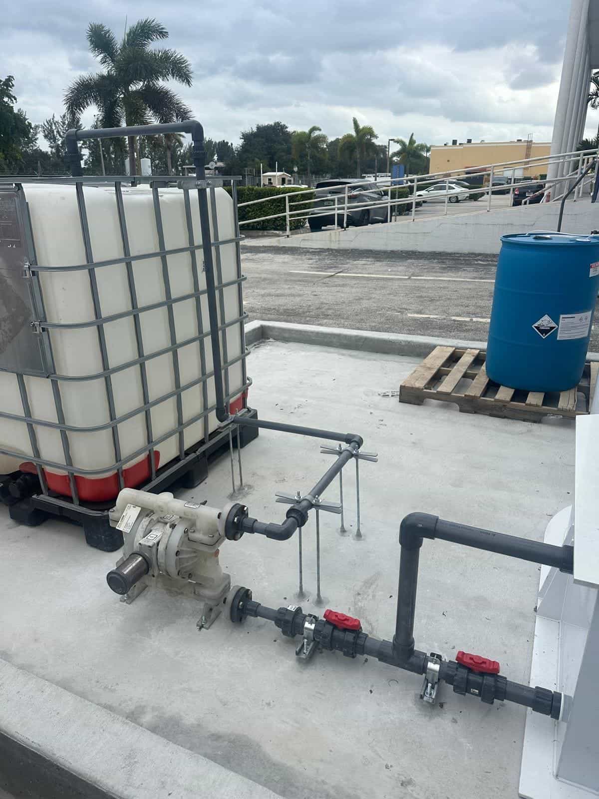 Before and after of a Water pump installation by a plumber in Palmetto Bay